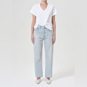 New Agolde 90’s Mid Rise Loose Fit Jeans In Revive Sz26 MSRP:$268